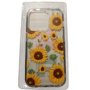 LUHOURI for iPhone 15 Pro Case with Screen Protector - Crystal Clear Cover